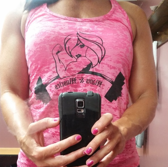 🔥 NEXT LEVEL Burnout Racerback Graphic Tank - Picture 3 of 3